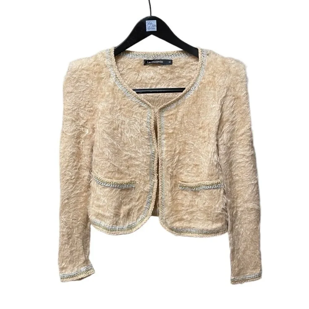 🌟La Chapelle🌟 Faux Fur Sweater Cardigan
